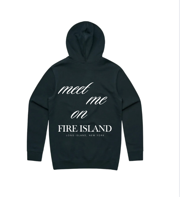 Meet Me On Fire Island Hoodie - Navy