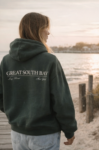 Green Great South Bay Hoodie