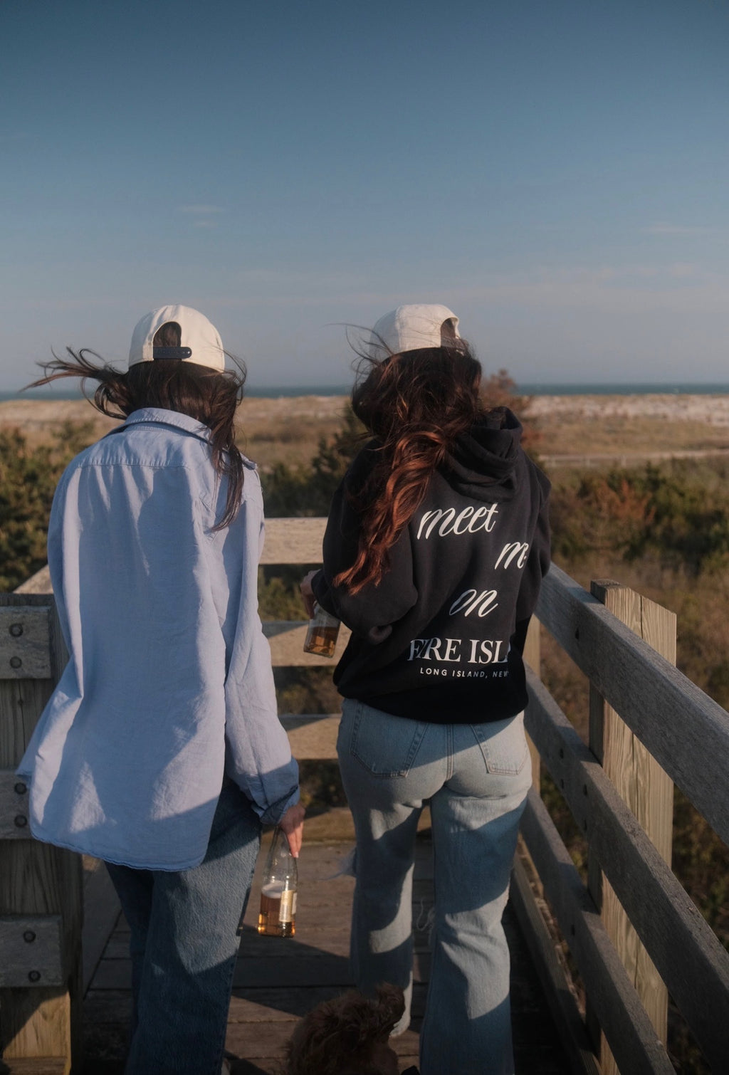 Meet Me On Fire Island Hoodie - Navy
