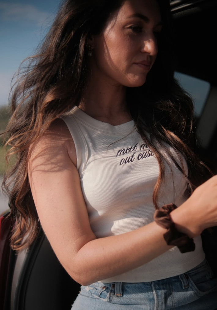 Meet Me Out East Crop Tank
