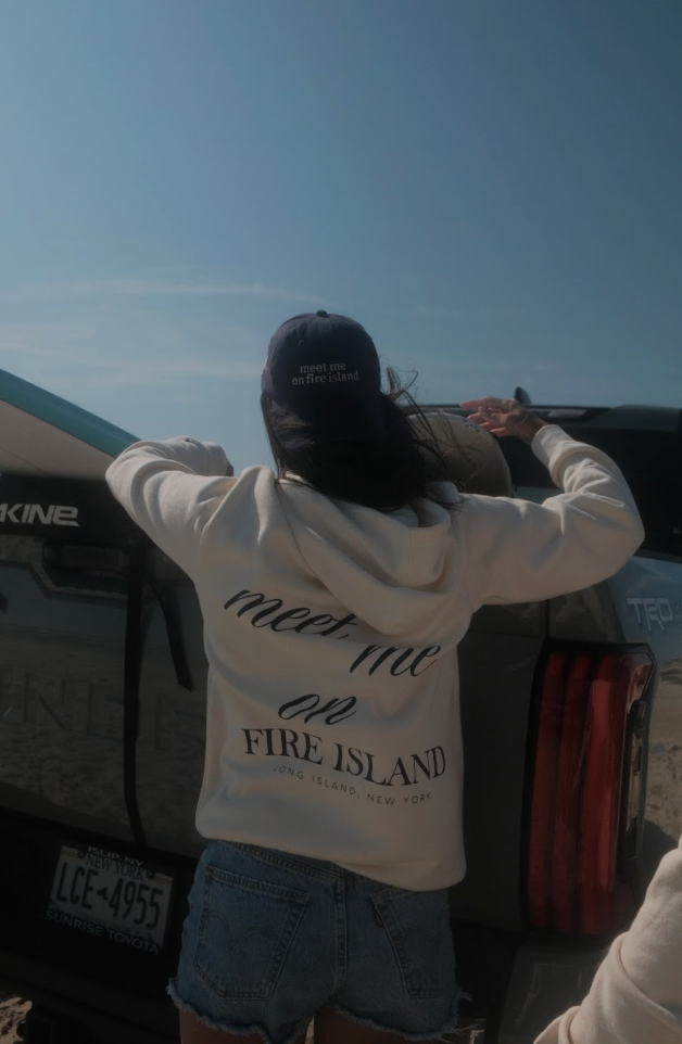 Meet Me On Fire Island Hoodie - Sand