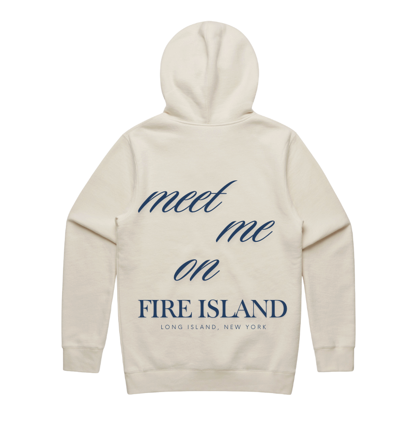 Meet Me On Fire Island Hoodie - Sand