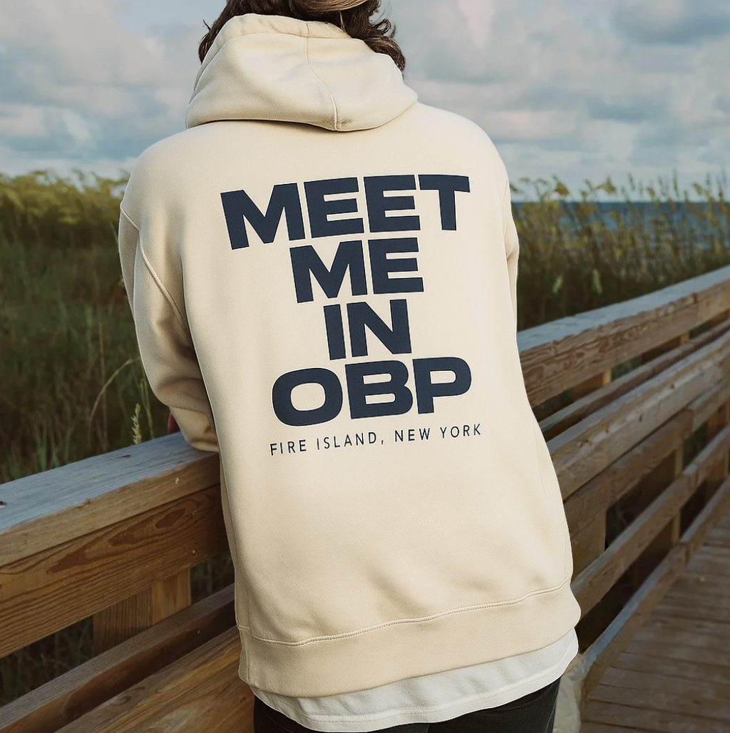 Meet Me In OBP Hoodie - Sand